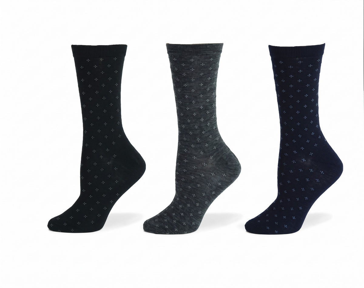KEY - Women's - MERINO WOOL - Little Dot Dress Socks