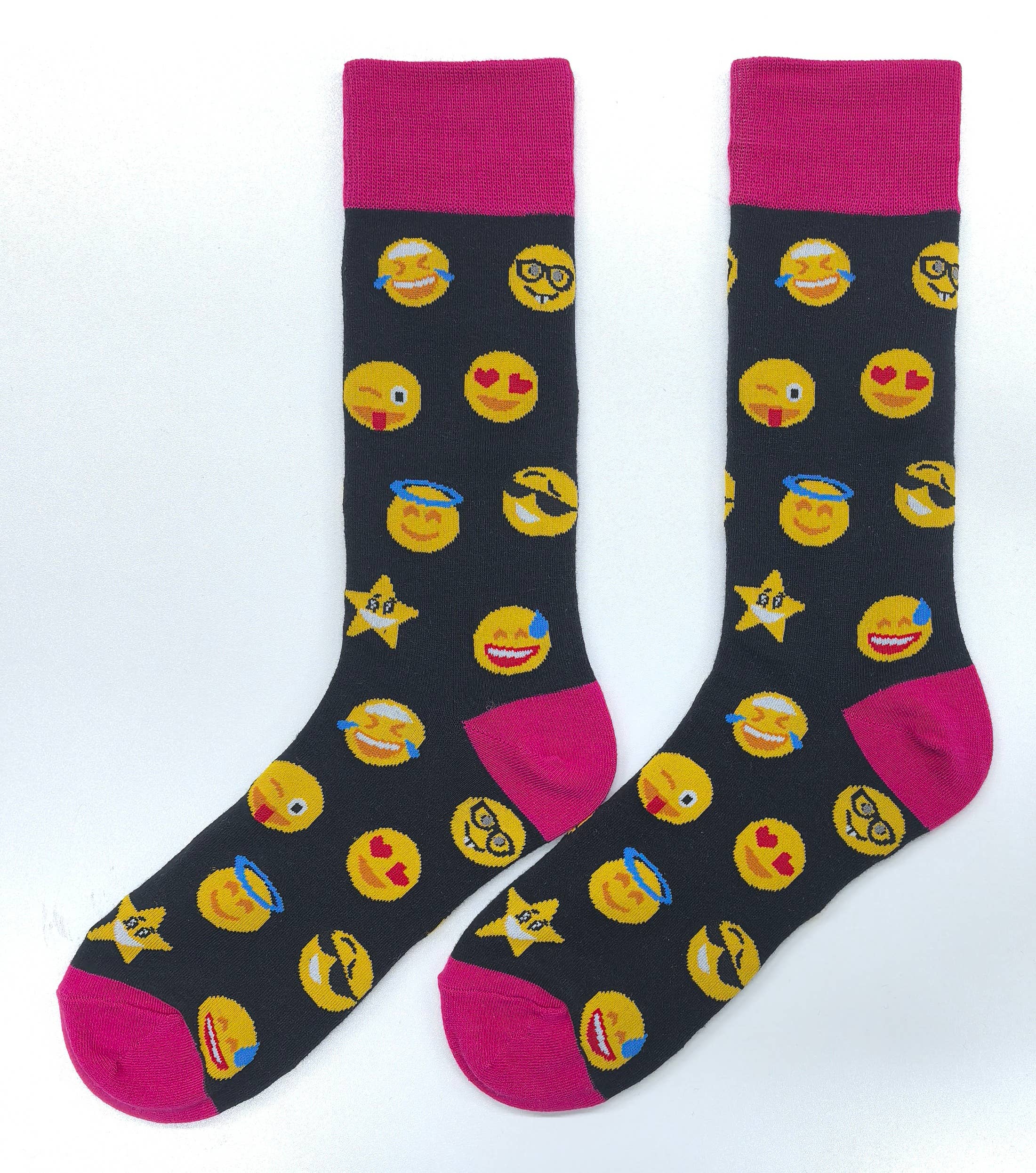 SoXcellent - Emoji Colorful Casual Crew Novelty Funny Socks