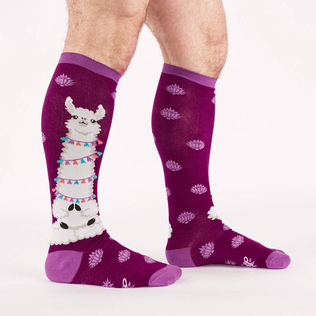 Sock it to Me - Stretch-It Knee High Sock: Llamaste