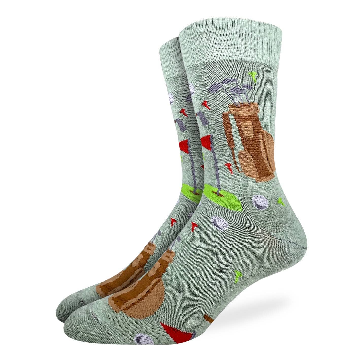 Good Luck Sock - Men's Big & Tall Golf Green Socks