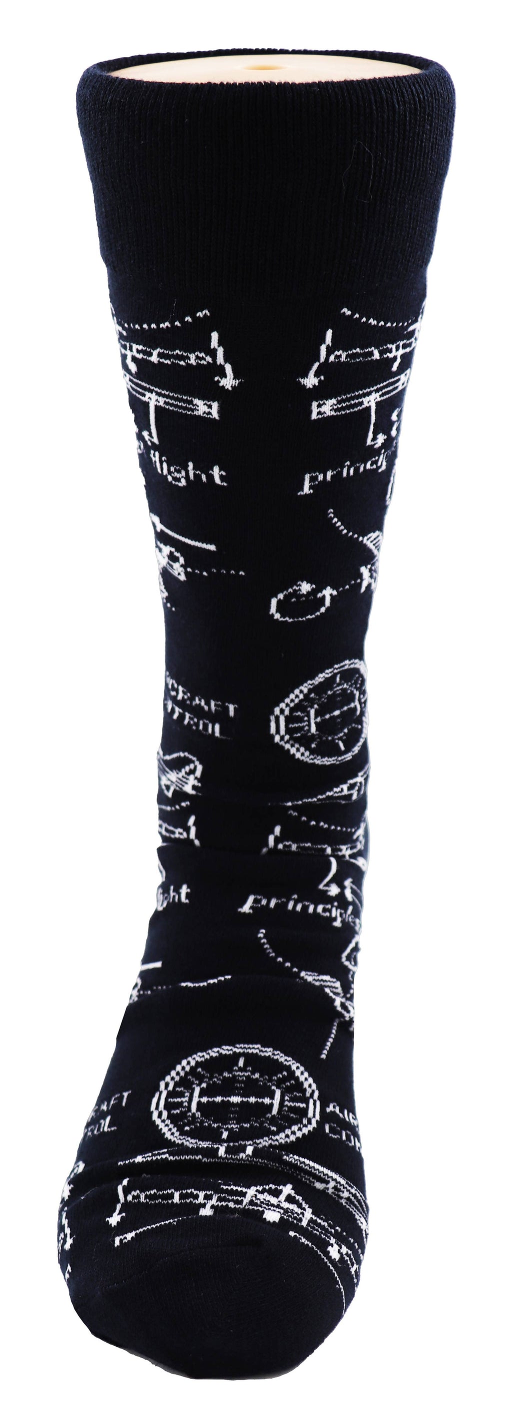 SoXcellent - Principles of Flight Unisex Fun Crew Novelty Funny Socks