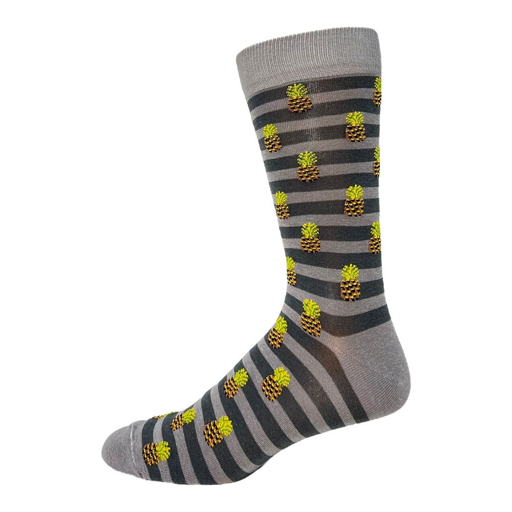 KEY - Men's Dress Socks - PINEAPPLE