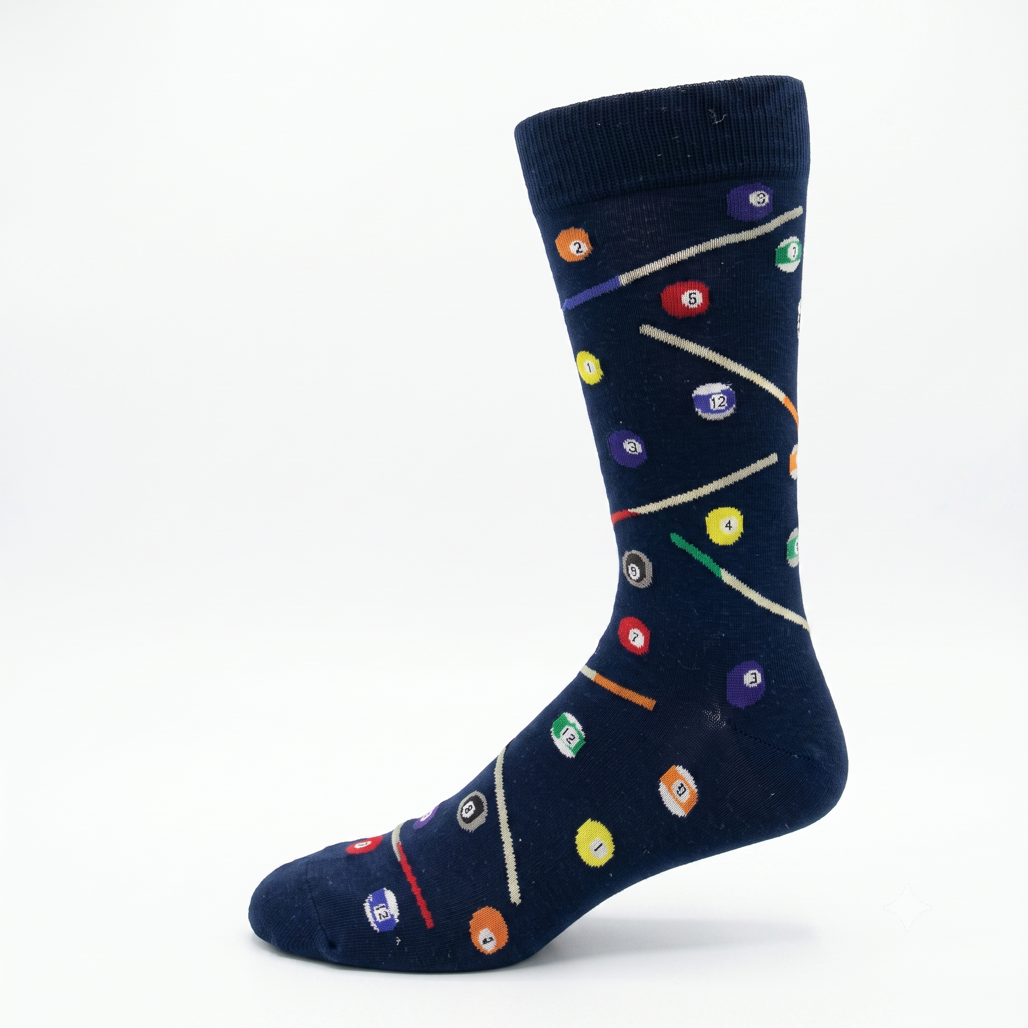 CRAZY TOES - MEN'S - BILLIARDS Crew Socks