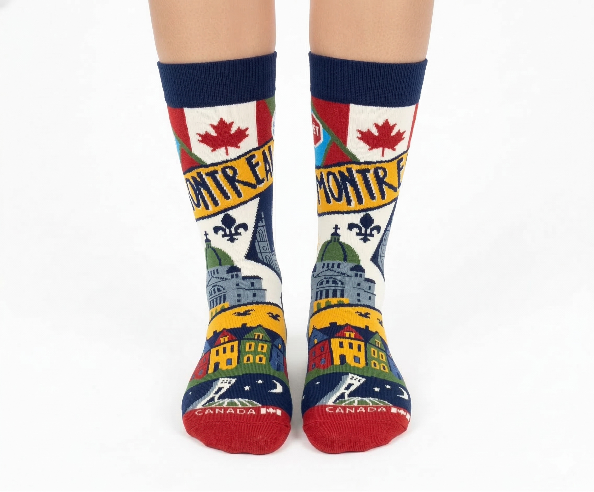 Northern Icons Canada - Montreal City Graphic Crew Socks