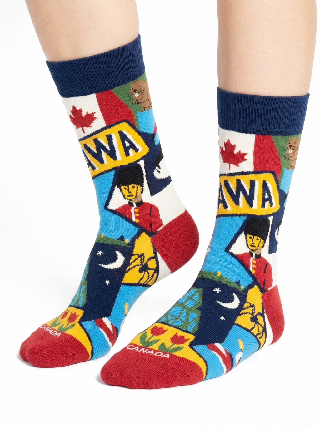 Northern Icons Canada - MEN-Ottawa Capital Graphic Crew Socks