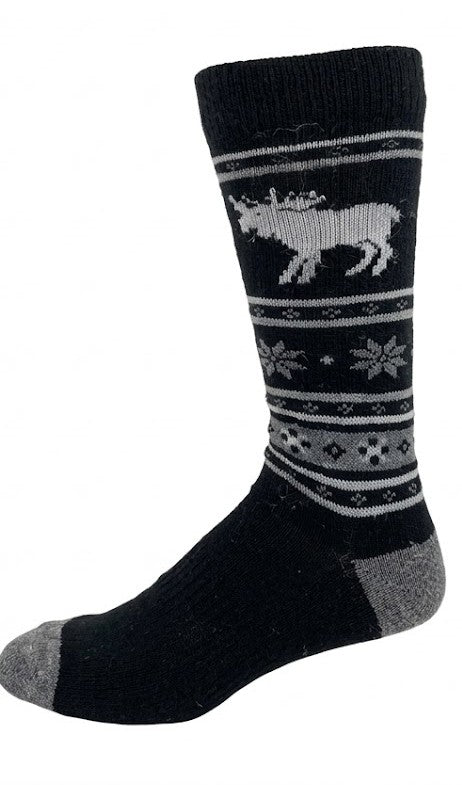 KEY - Men's - ANGORA-MOOSE Crew Socks