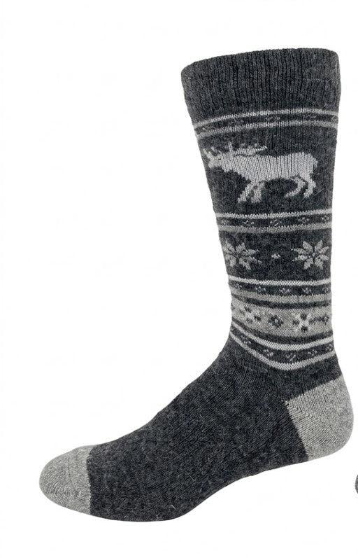 KEY - Men's - ANGORA-MOOSE Crew Socks