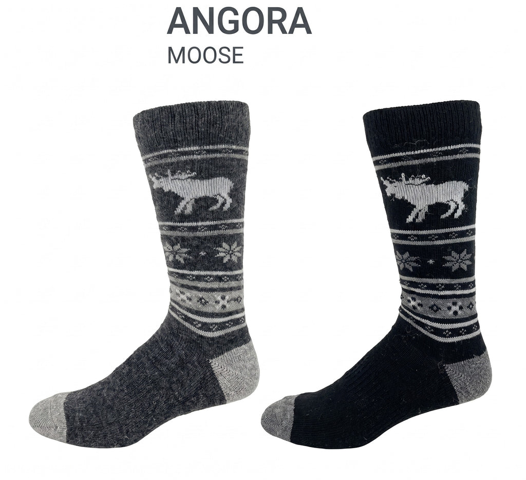 KEY - Men's - ANGORA-MOOSE Crew Socks