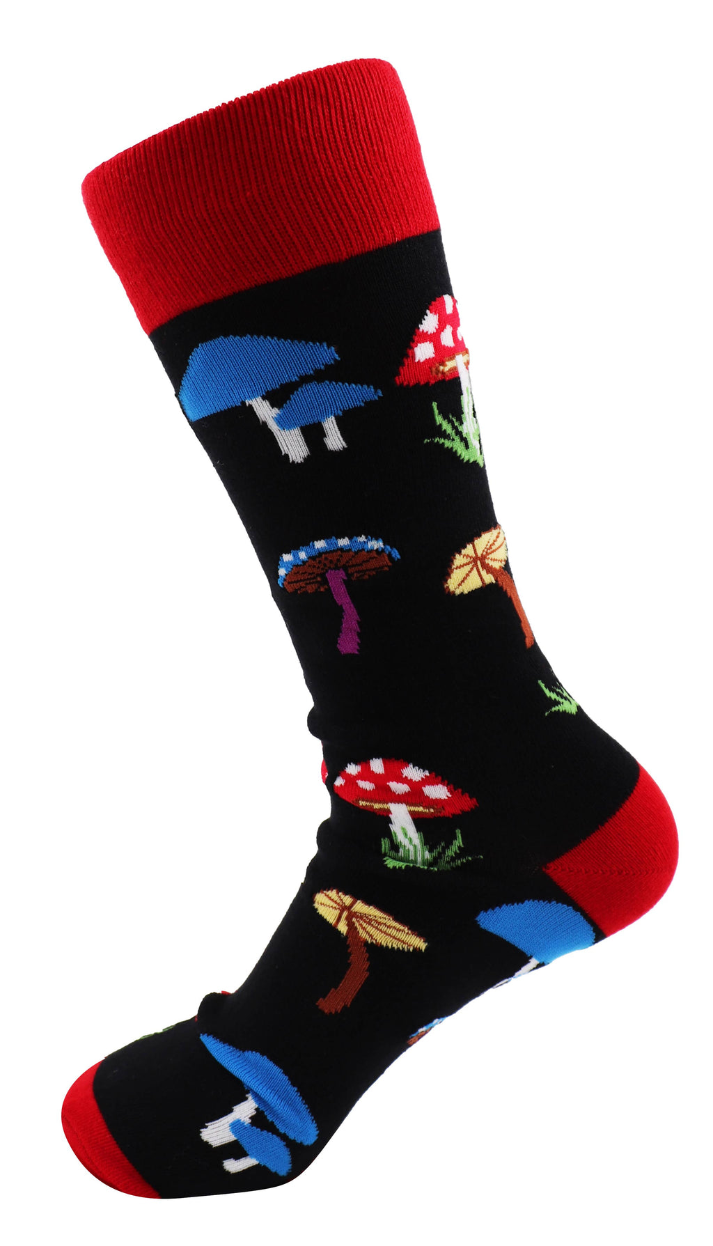 SoXcellent - Mushrooms Magic Unisex Crew Novelty Funny Socks