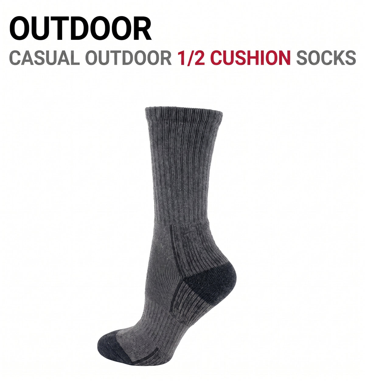KEY - Women's - OUTDOOR - CASUAL 1/2 CUSHION Socks