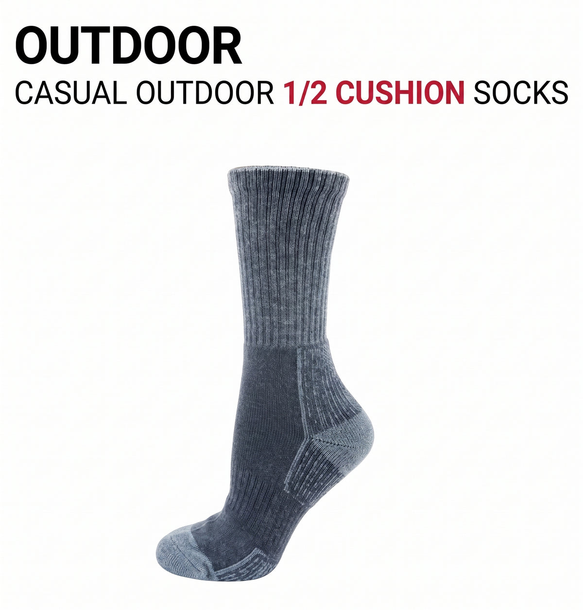KEY - Women's - OUTDOOR - CASUAL 1/2 CUSHION Socks