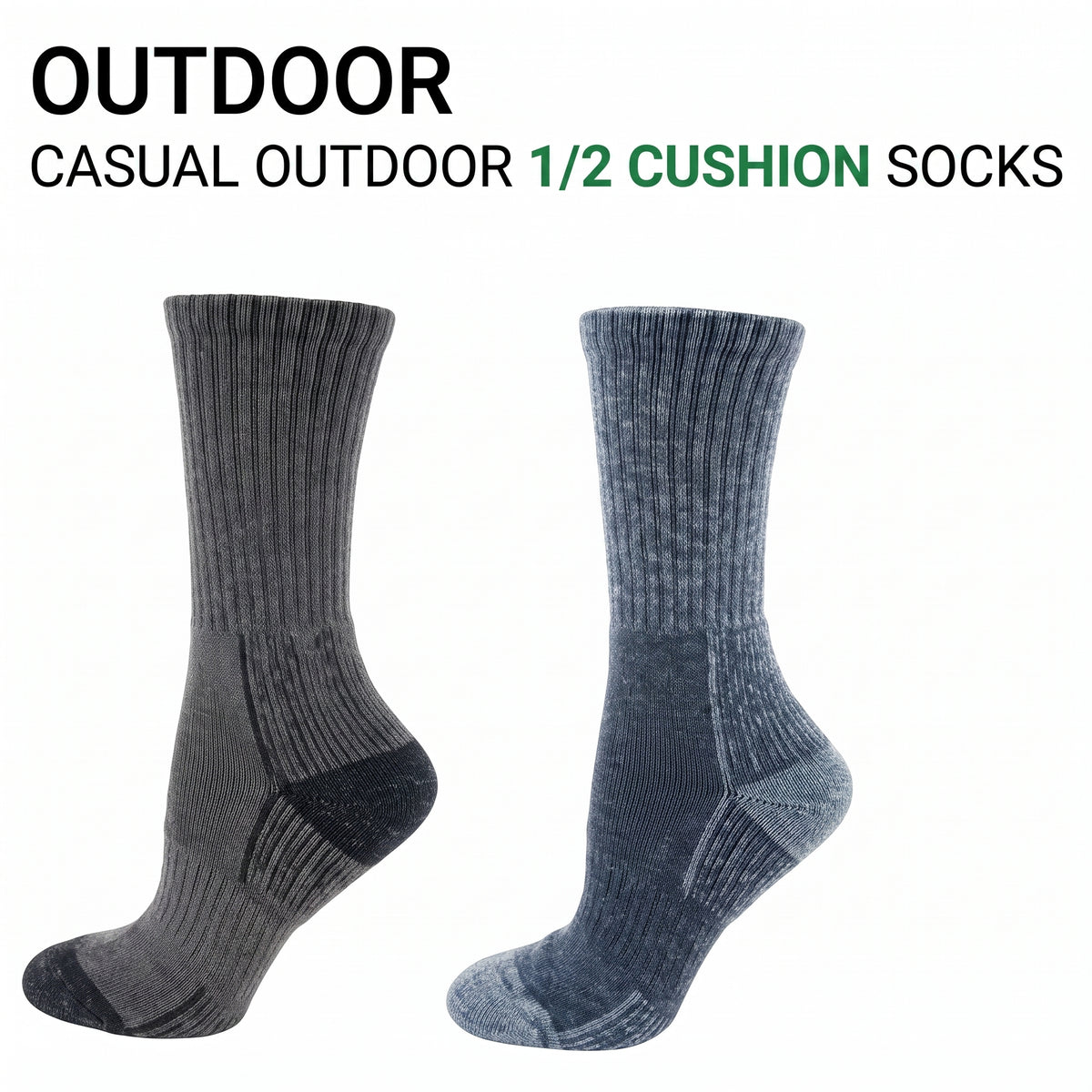 KEY - Women's - OUTDOOR - CASUAL 1/2 CUSHION Socks
