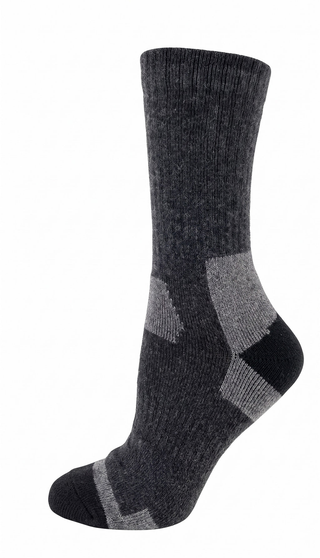 KEY - Women's - WOOL - OUTDOOR FULL CUSHION Crew Socks - BLACK/DENIM