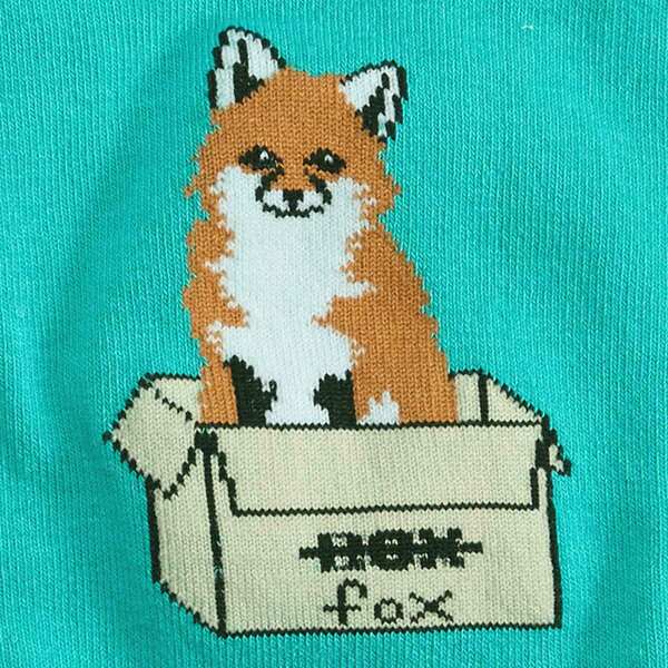 Sock it to Me - Knee High Sock: Foxes in Boxes