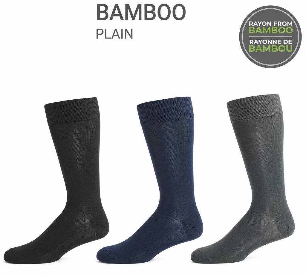 KEY - Men's - Plain BAMBOO Crew Socks
