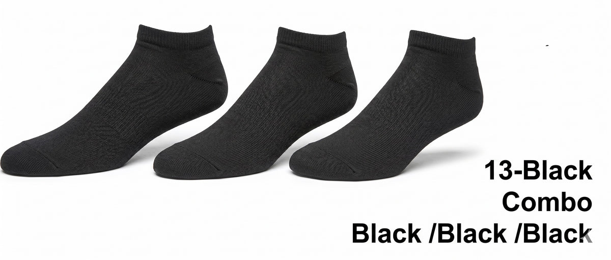 KEY - Women's - BAMBOO Plain Low-Cut Socks - 3PK