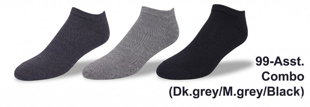 KEY - Women's - BAMBOO Plain Low-Cut Socks - 3PK