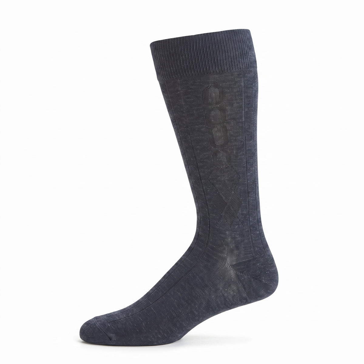 KEY - Men's - BAMBOO LINKS VERTICAL ARGYLE Crew Socks