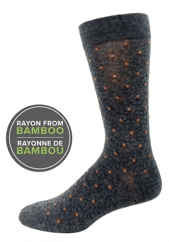 KEY - Men's - BAMBOO Crew Socks - POLKA DOTS