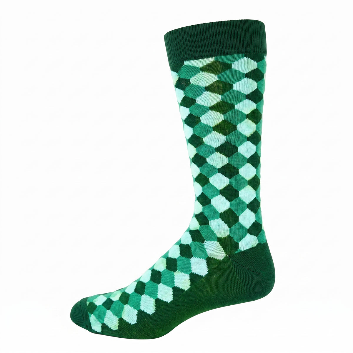 KEY - Men's - BAMBOO Crew Socks - [FW26] HEXAGON - Navy