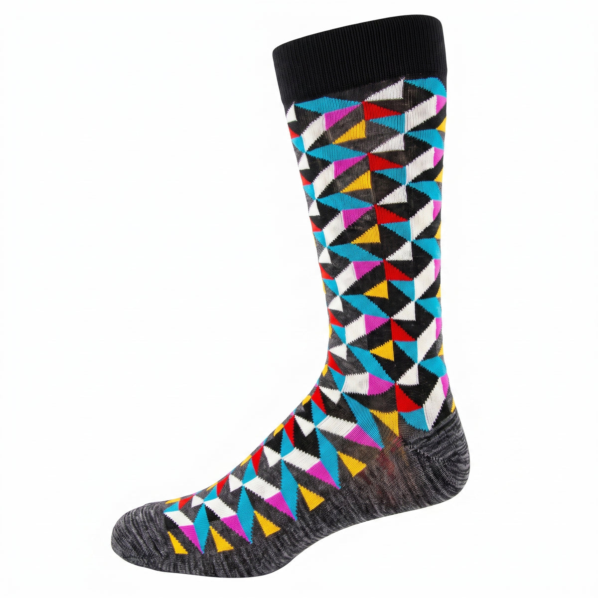 KEY - Men's - BAMBOO Crew Socks - [FW26] GEOMETRIC