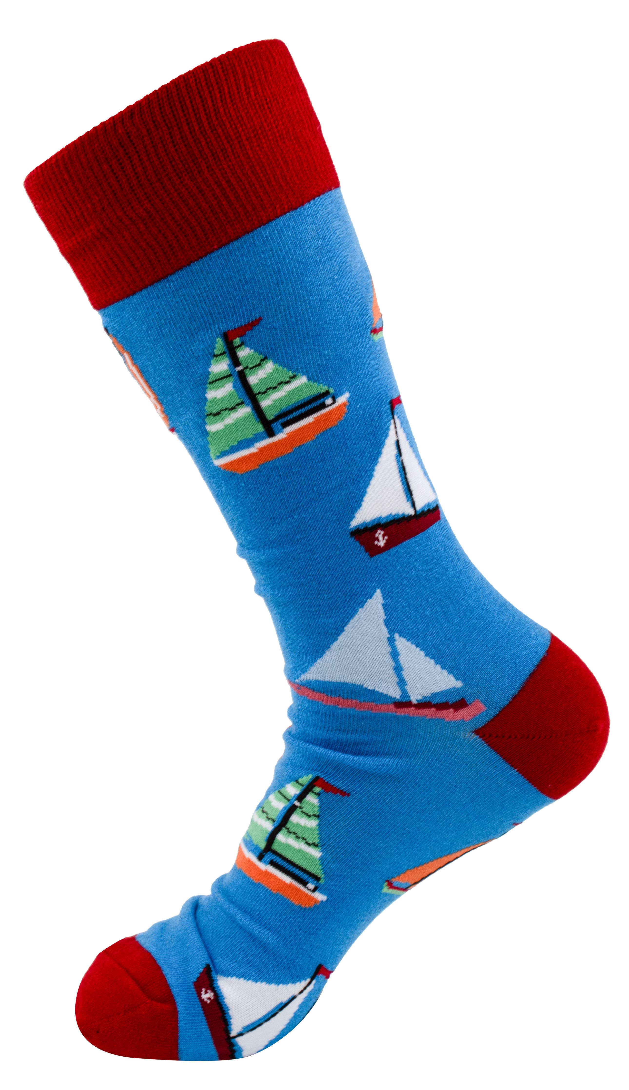 SoXcellent - Sailing Boat Unisex Colorful Casual Crew Novelty Funny Socks