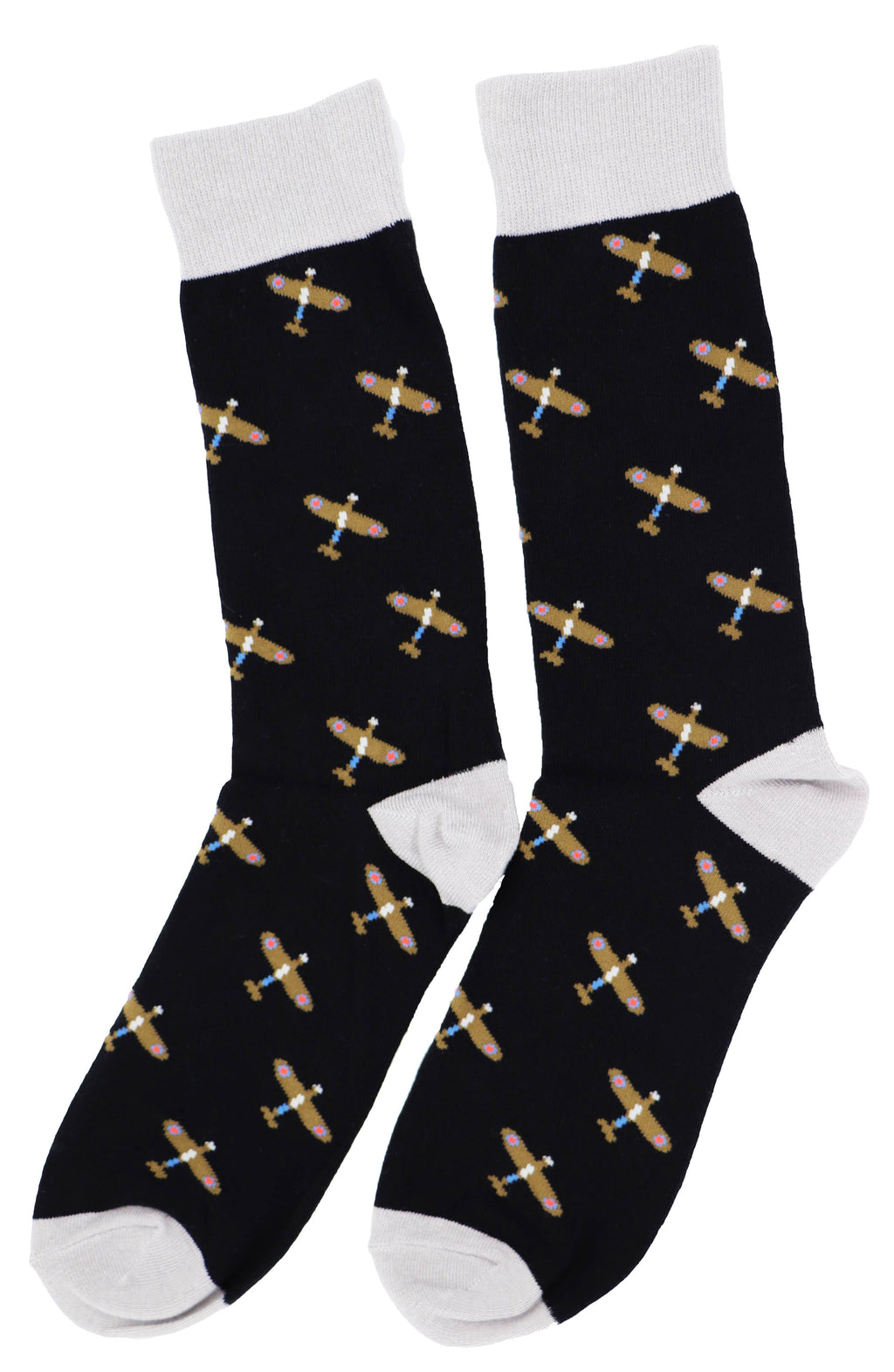 SoXcellent - Hawkers Flying Plane Unisex Crew Novelty Funny Socks