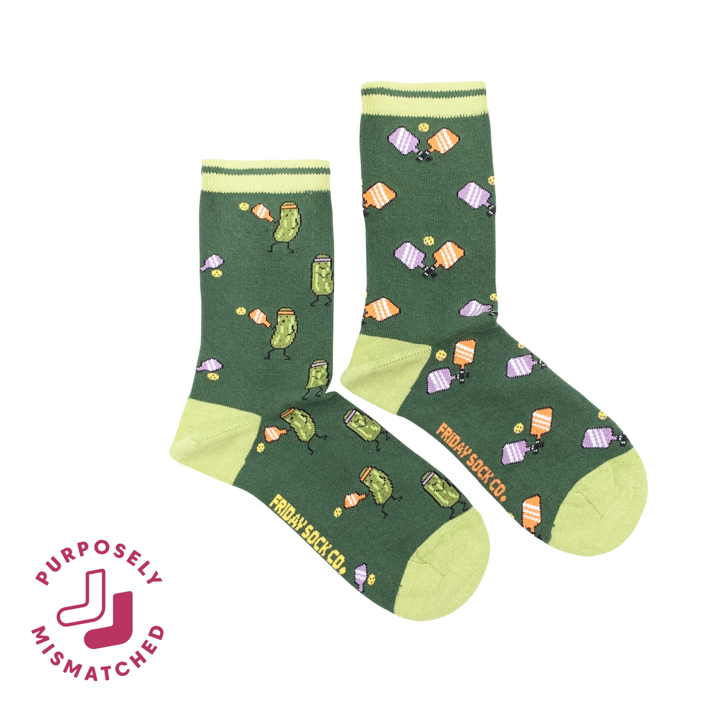 Friday Sock Co. - Women's Pickleball Crew Socks - Sporty Gift for Mother's Day