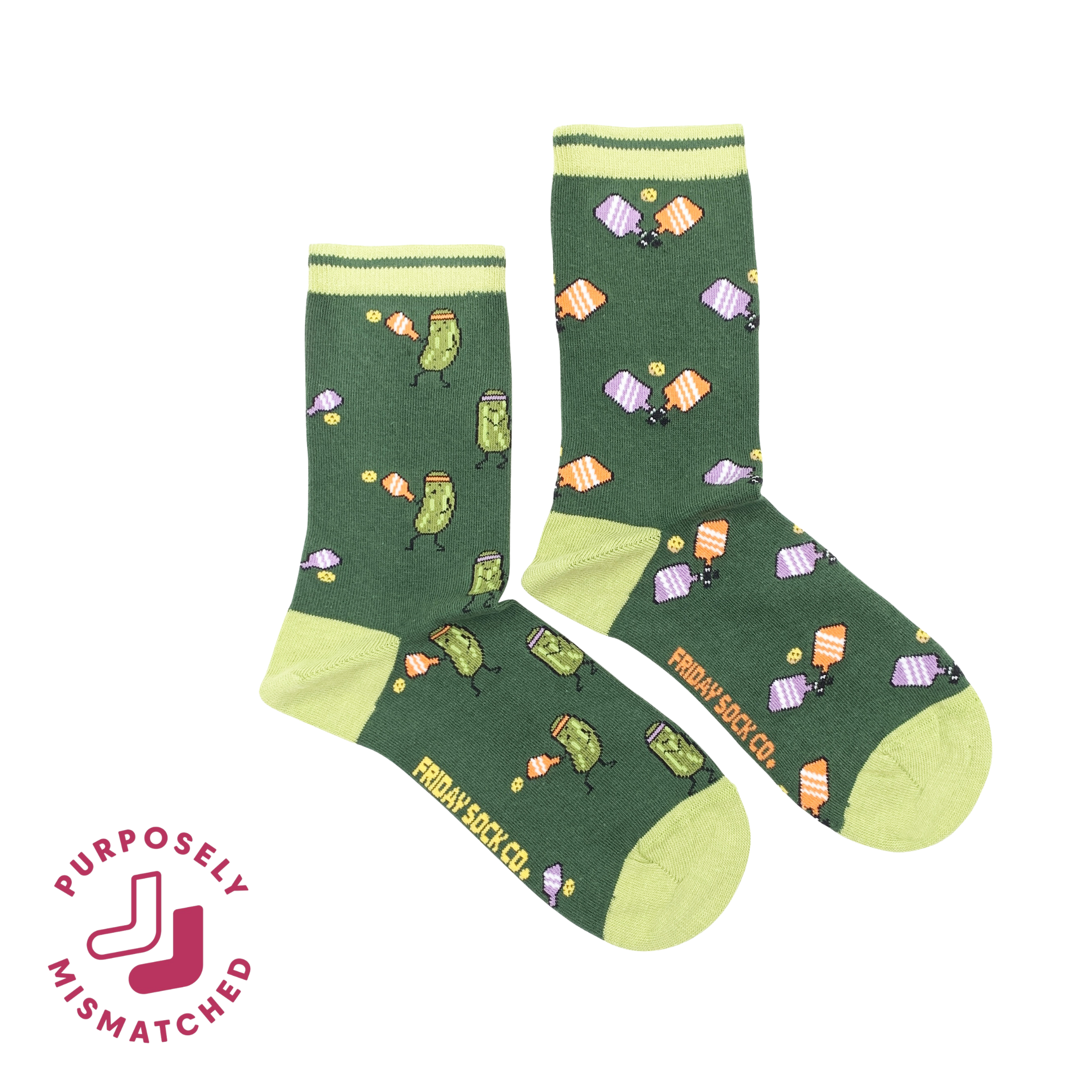 Friday Sock Co. - Women's Pickleball Crew Socks - Sporty Gift for Mother's Day