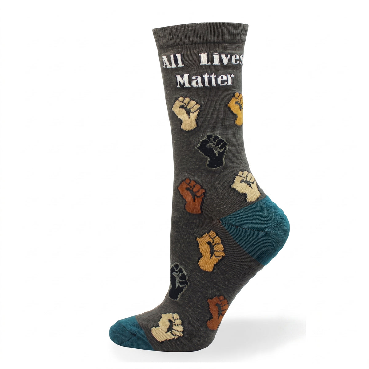 CRAZY TOES - LADIES - ALL LIVES MATTER Crew Socks