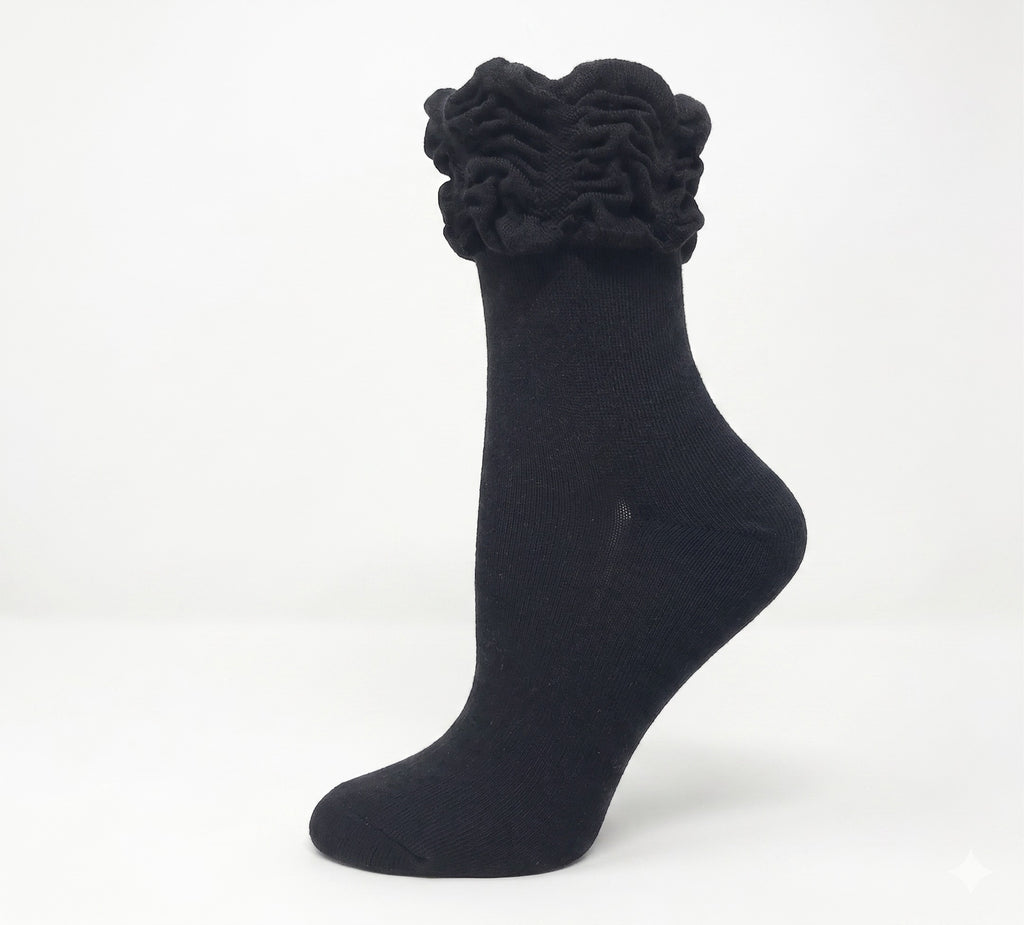 KEY - Women's - RUCHED TOP Quarter Socks