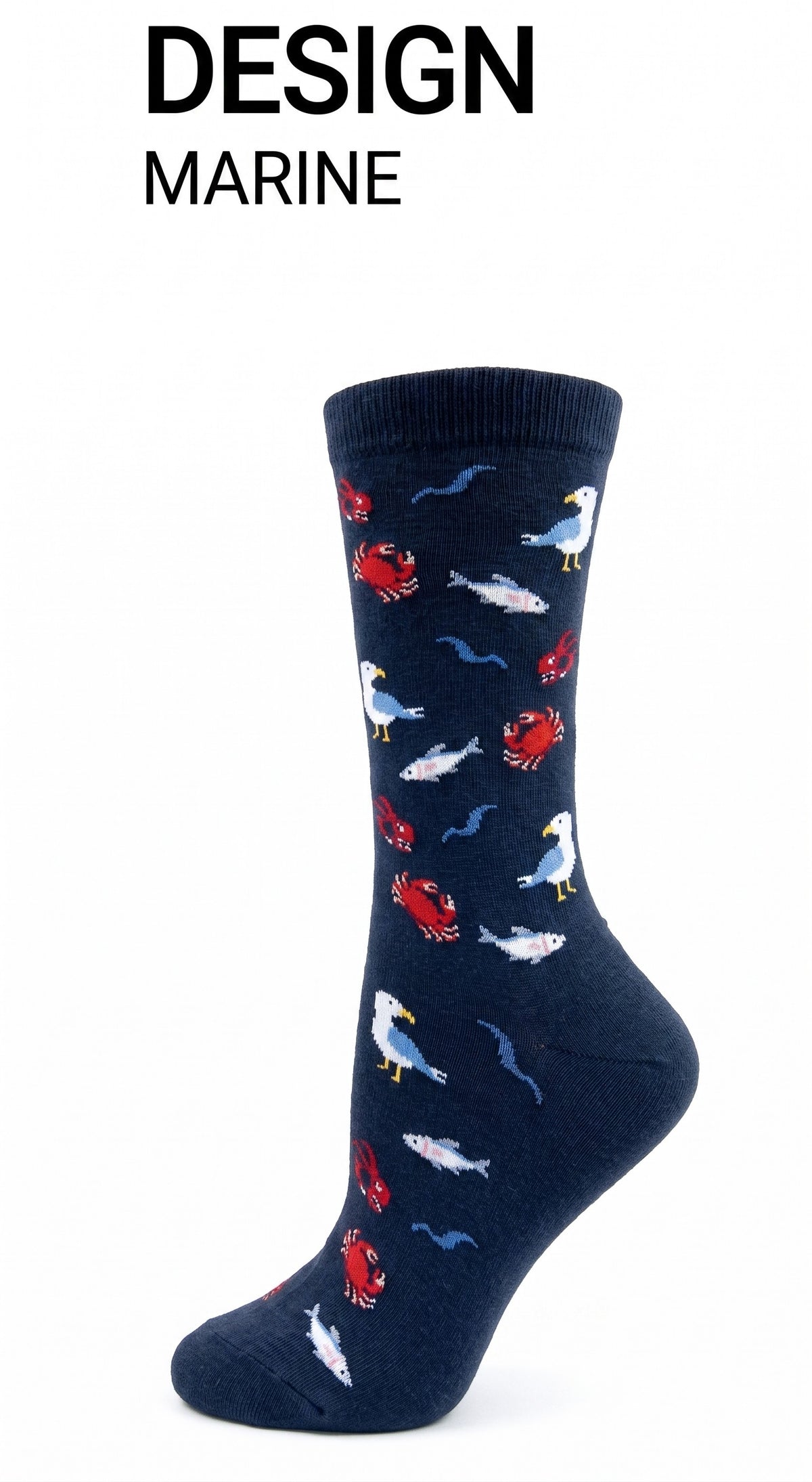 KEY - Women's - MARINE Crew Socks