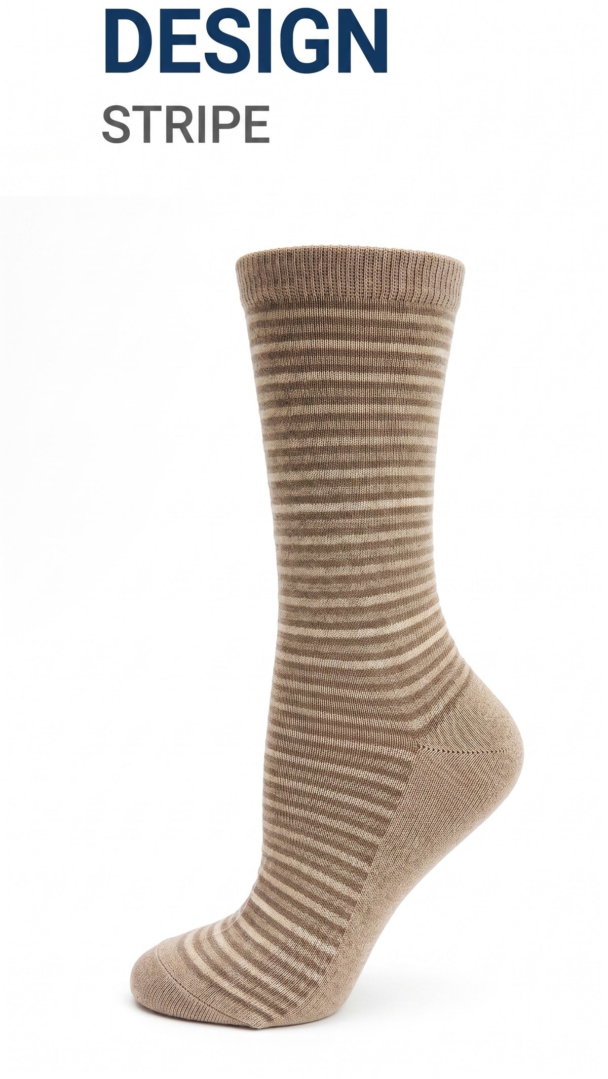 KEY - Women's - STRIPE Crew Socks