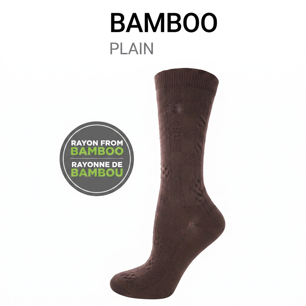 KEY - Women's - BAMBOO PLAIN Crew Socks