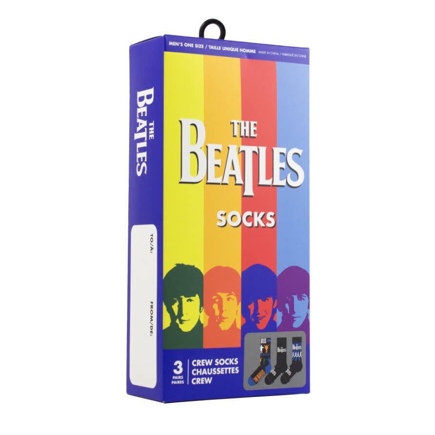 Perri's Socks - The Beatles Gift Box 3 Pack Crew Socks