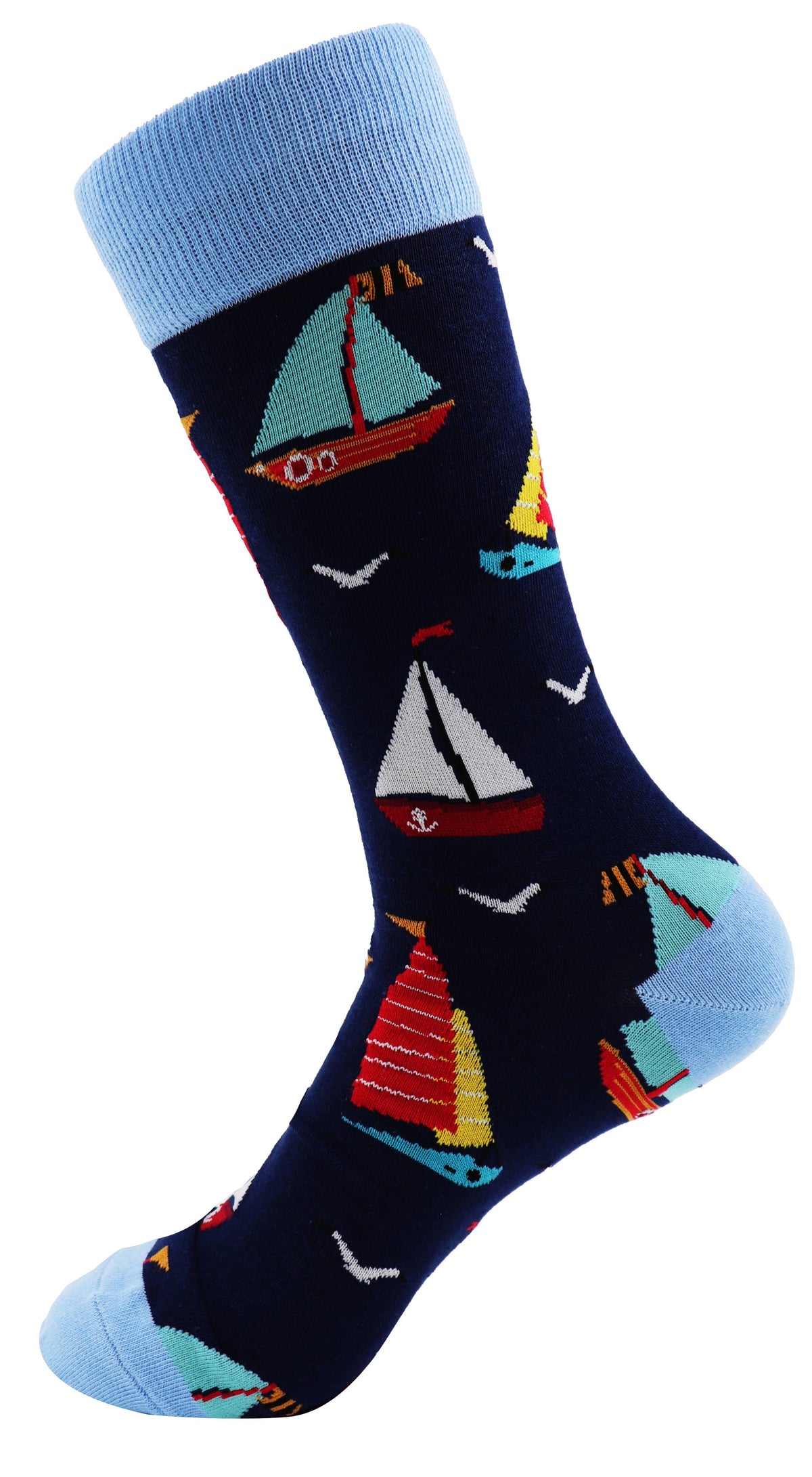 SoXcellent - Sailing Boat Unisex Fun Crew Novelty Funny Socks - M