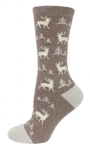 KEY - Women's - FULL CUSHION - MOOSE Socks