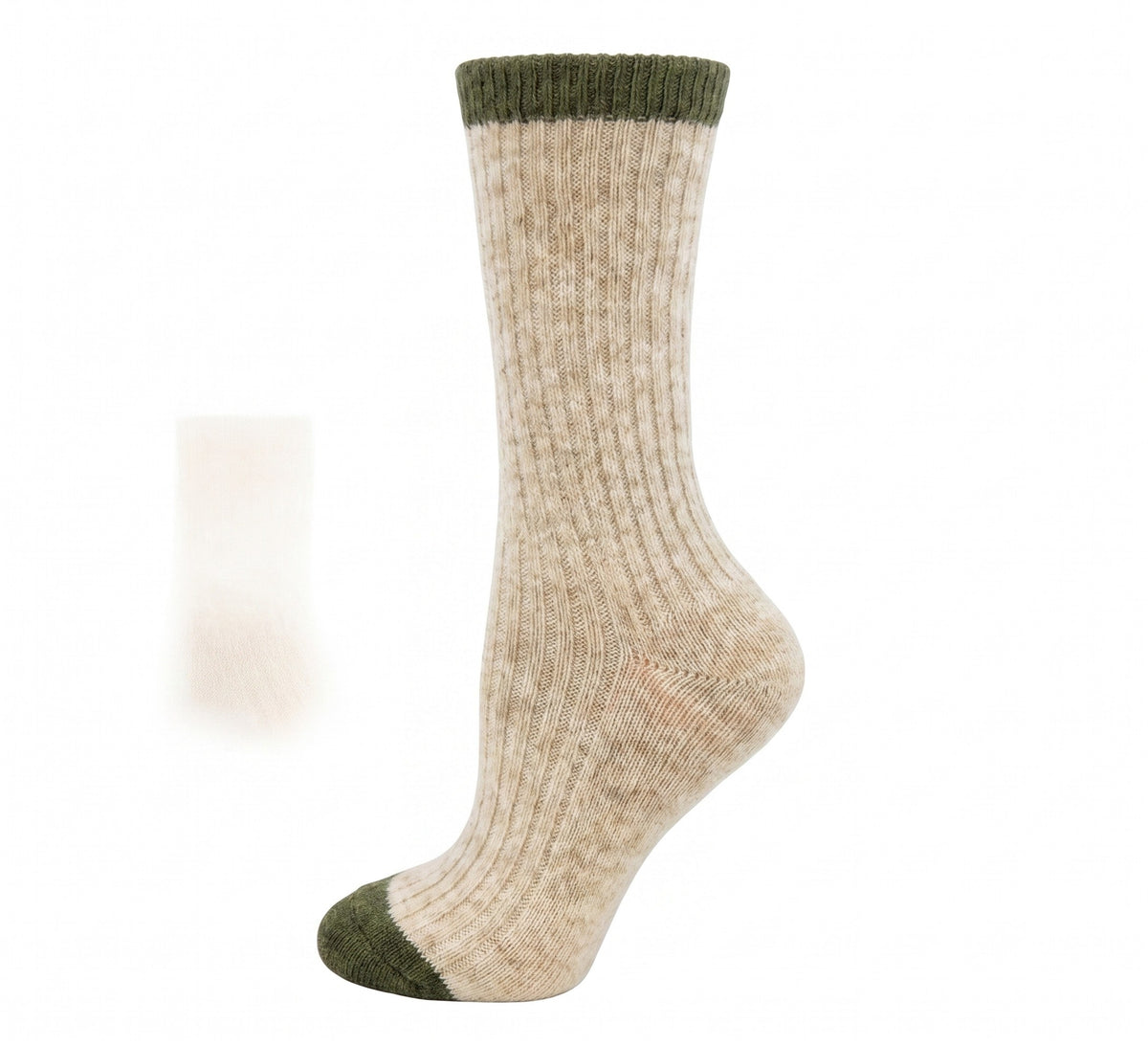 KEY - Women's - WOOL RIB Crew Socks