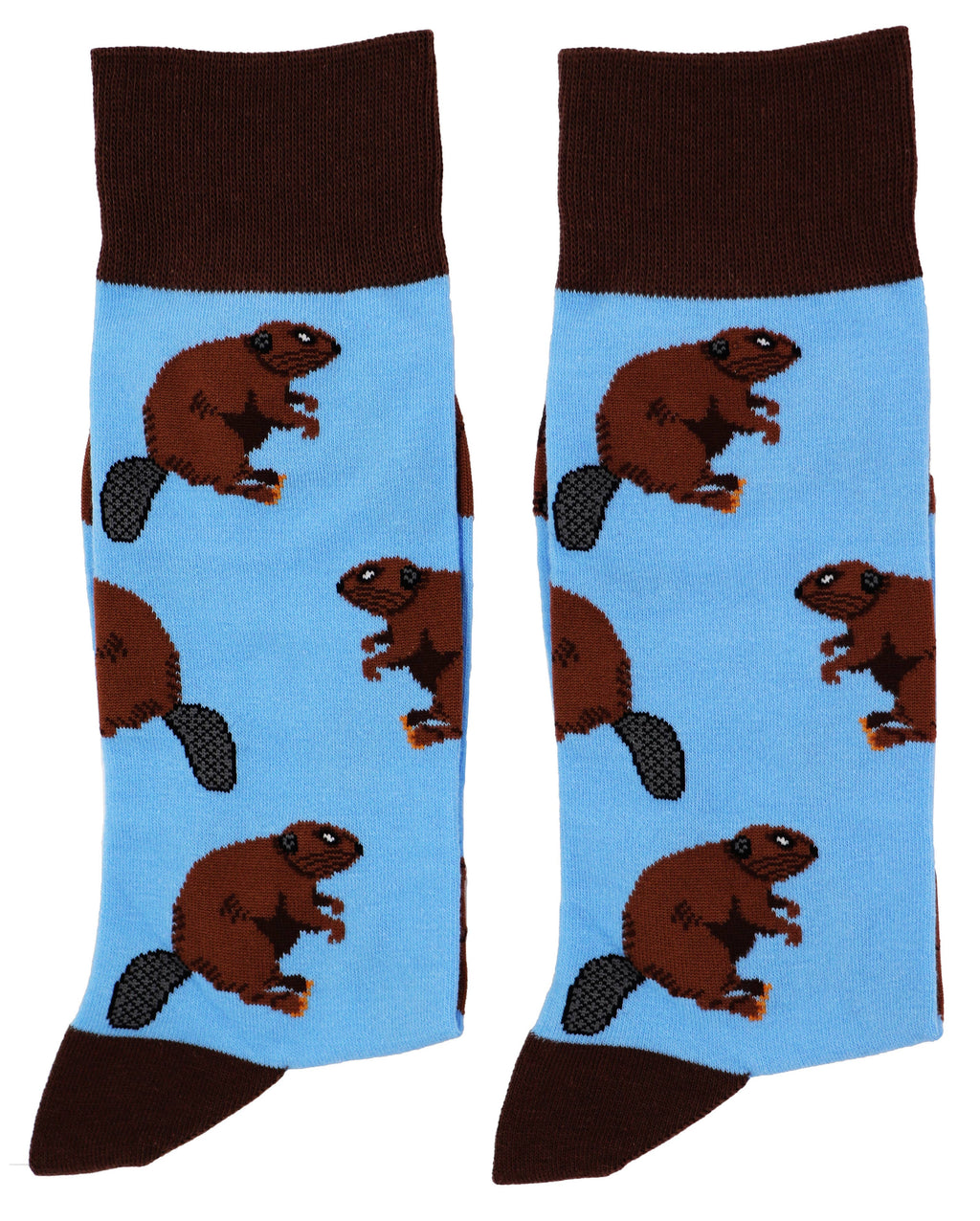 SoXcellent - Beaver Animal Unisex Fun Crew Novelty Funny Socks
