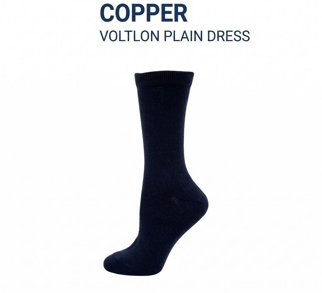 KEY - Women's - COPPER - Voltlon Plain Dress Socks