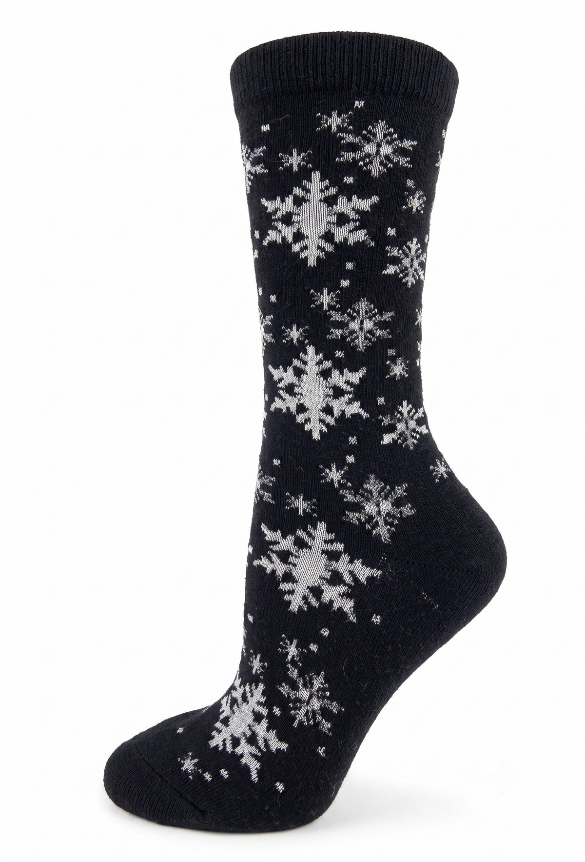 KEY - Women's - ANGORA BIG SNOW FLAKE Crew Socks