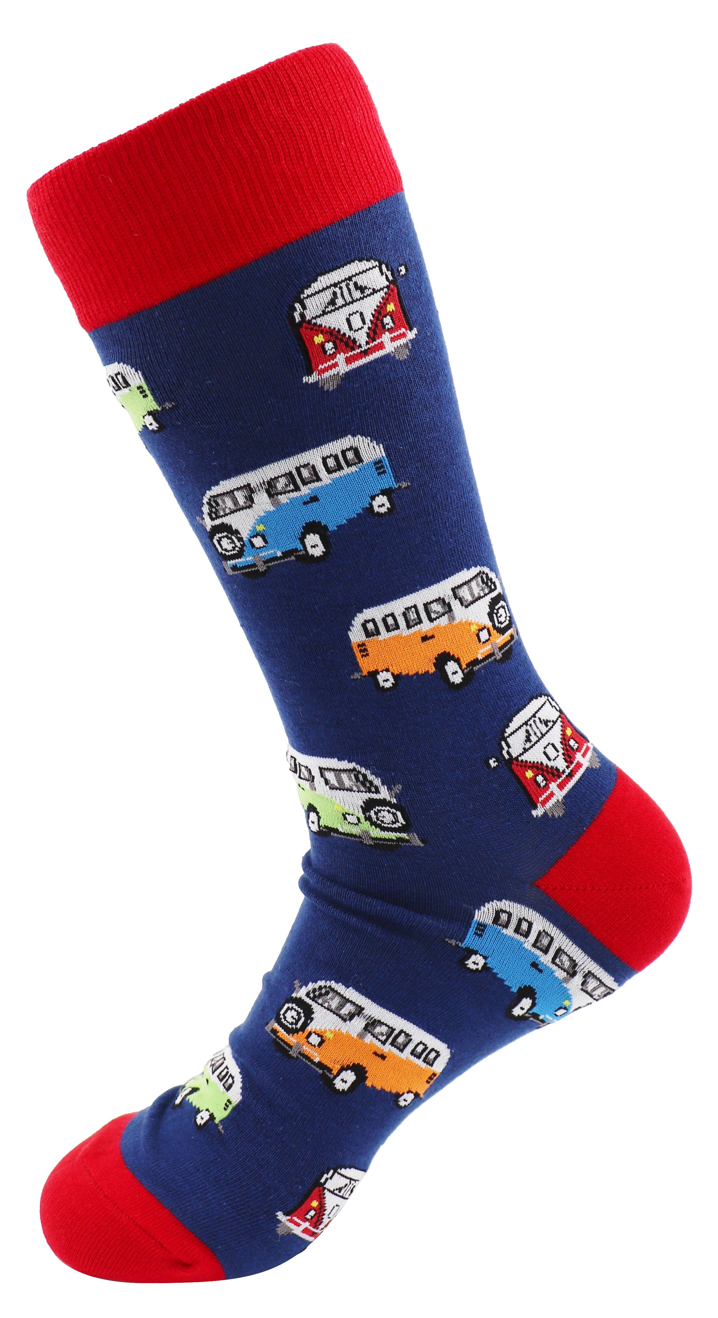 SoXcellent - Combi Van Bus Vehicle Unisex Fun Casual Pattern Funny Socks
