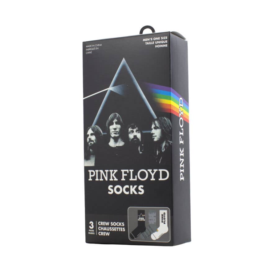 Perri's Socks - Pink Floyd Gift Box 3 Pack Crew Socks