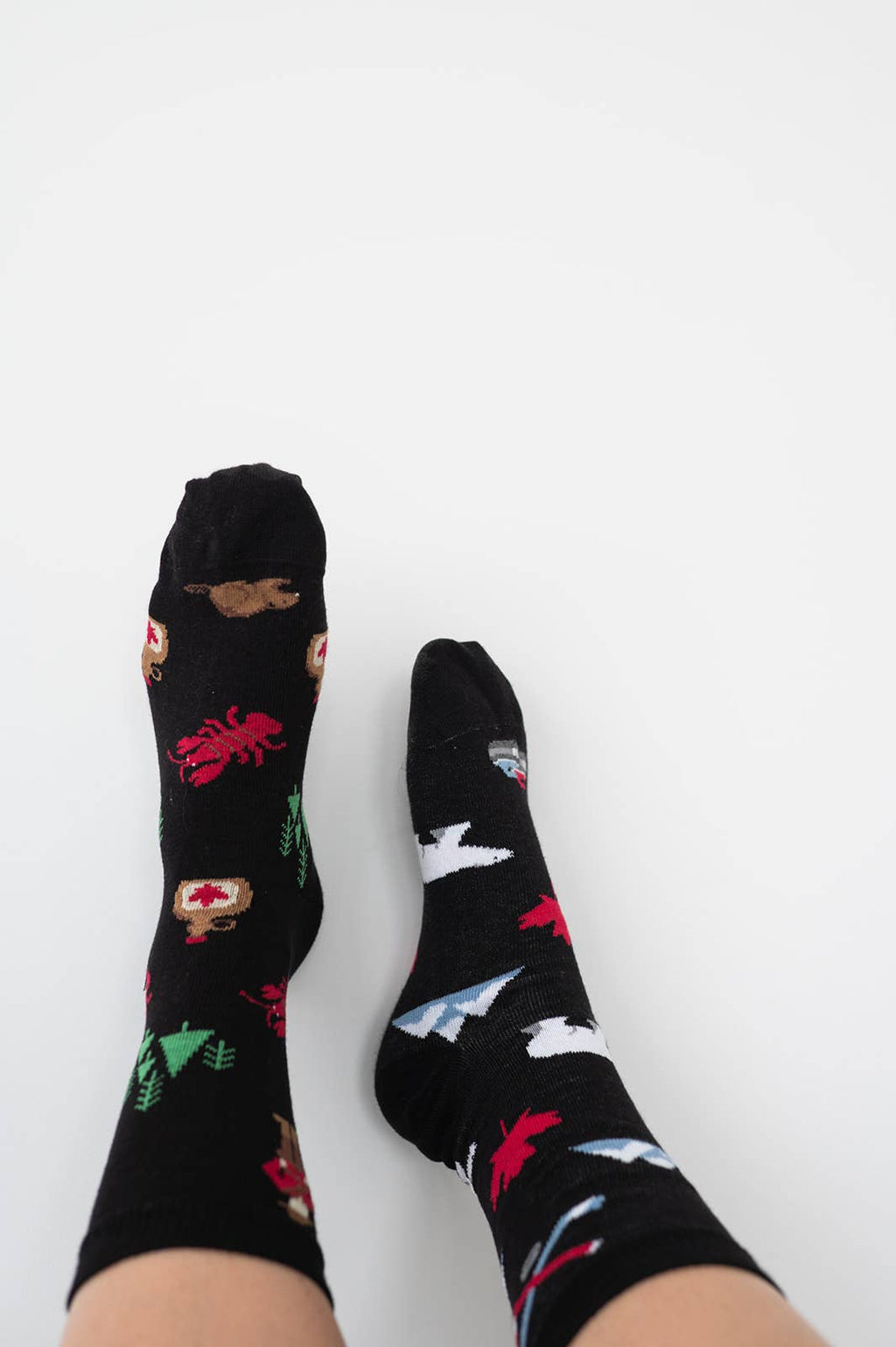 Friday Sock - Women's - Canada Icons Mismatched Crew Socks