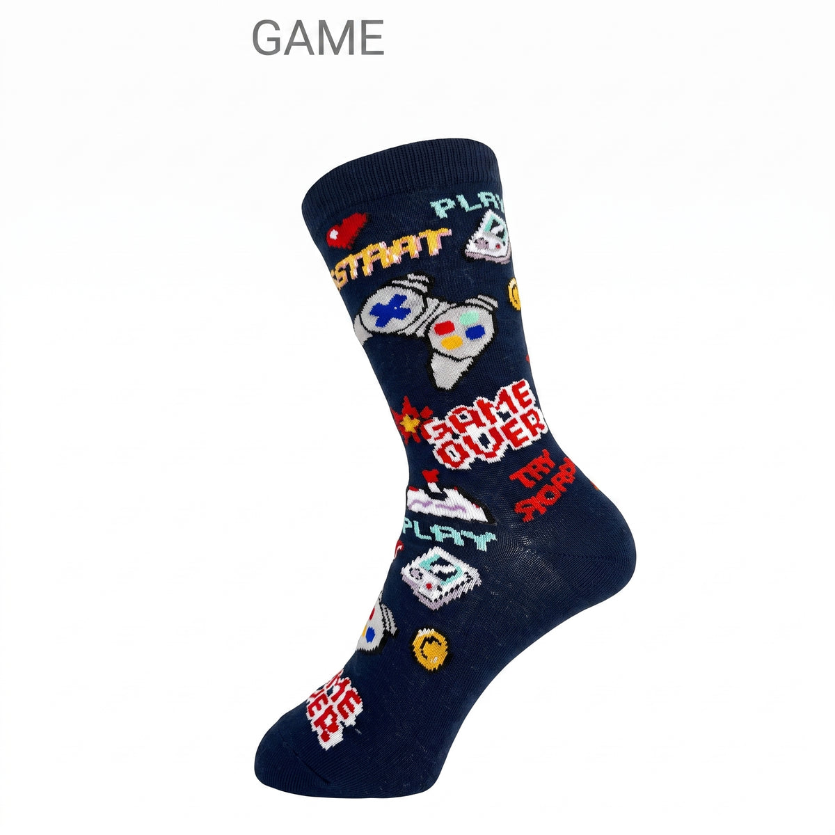 CRAZY TOES - KIDS - VIDEO GAME Crew Socks: AGE 8-11
