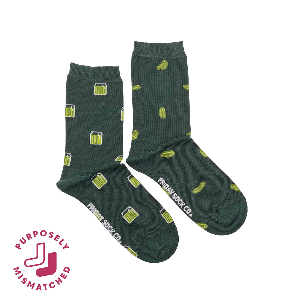 Friday Sock Co. - Women's Pickle Crew Socks - Comfy & Colorful