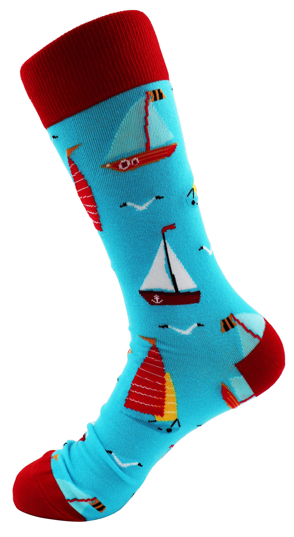 SoXcellent - Sailing Boat Unisex Fun Crew Novelty Funny Socks - M