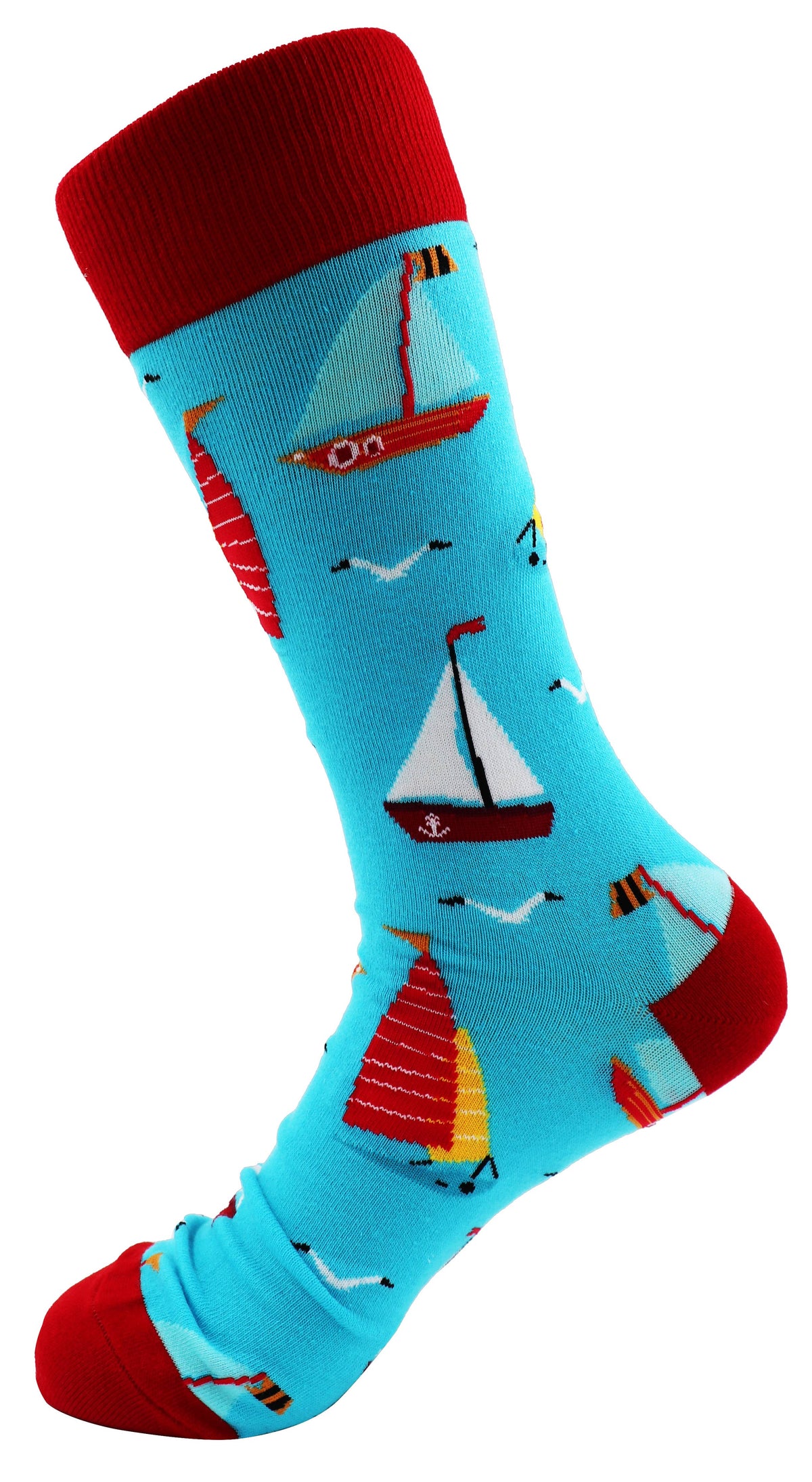 SoXcellent - Sailing Boat Unisex Fun Crew Novelty Funny Socks - M