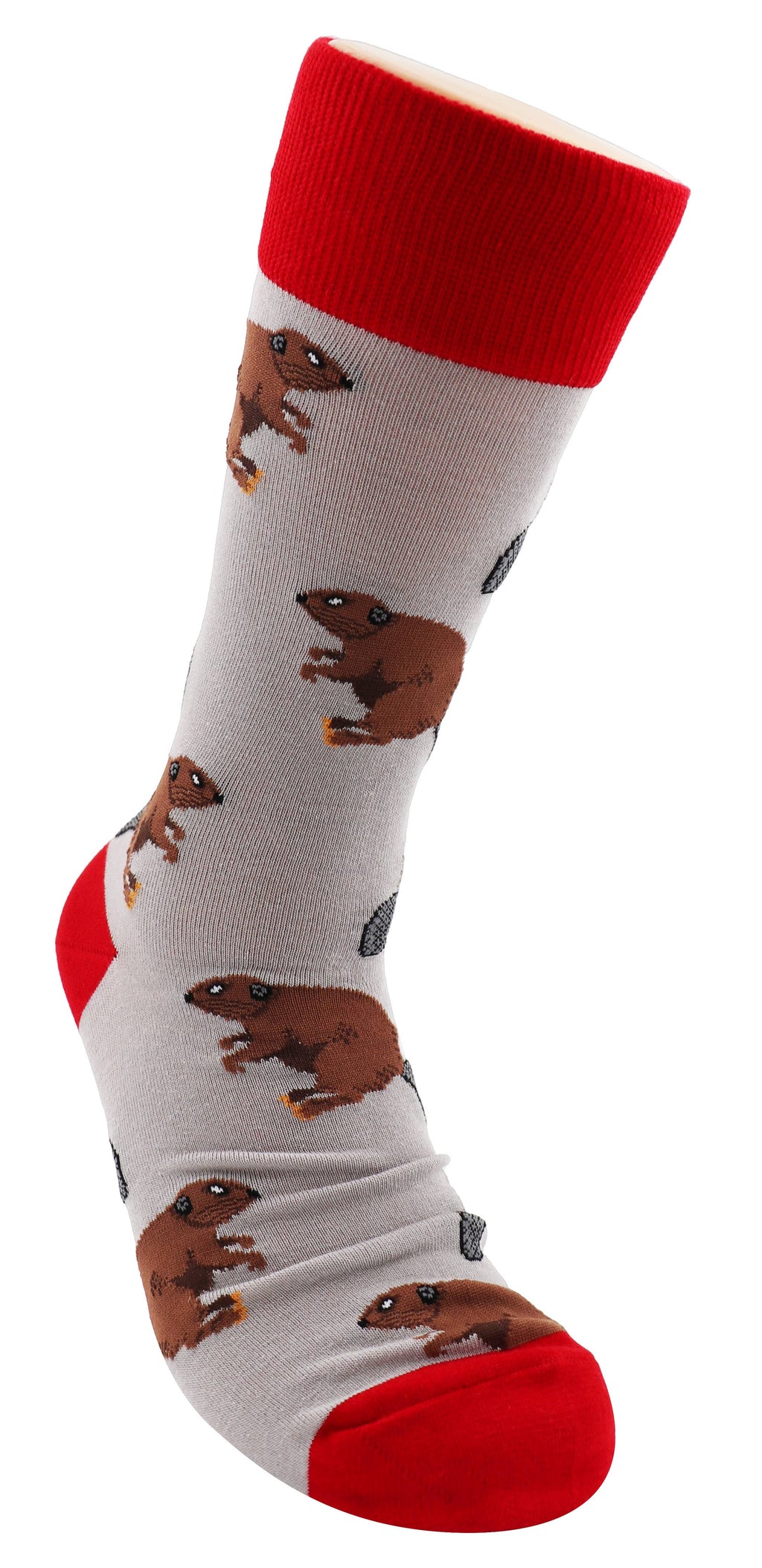 SoXcellent - Beaver Animal Unisex Fun Crew Novelty Funny Socks