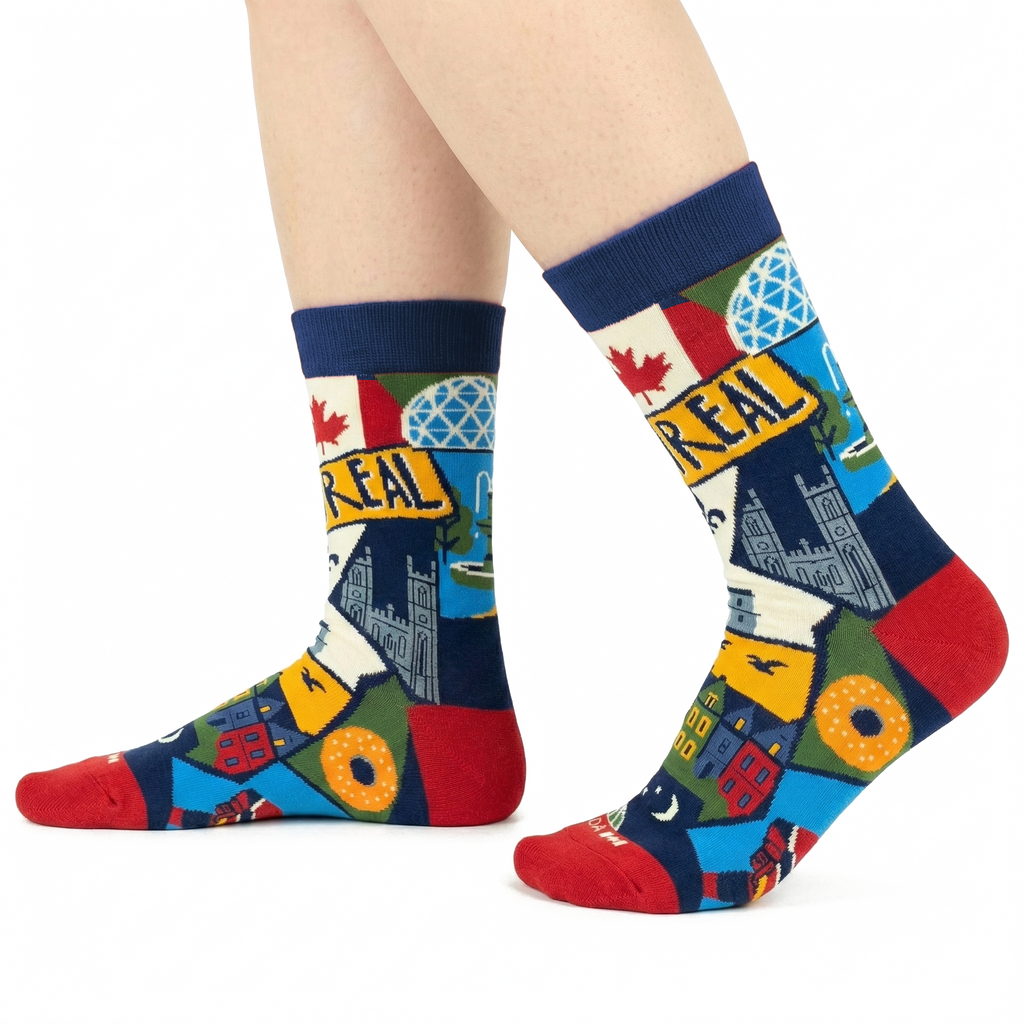 Northern Icons Canada - Montreal City Graphic Crew Socks